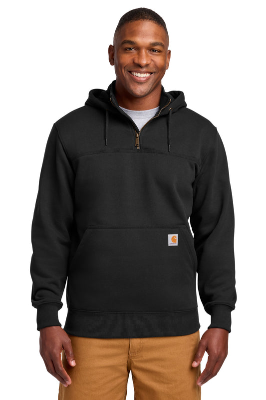 Carhartt  Rain Defender  Paxton Heavyweight Hooded Zip Mock Sweatshirt. CT100617 - Black