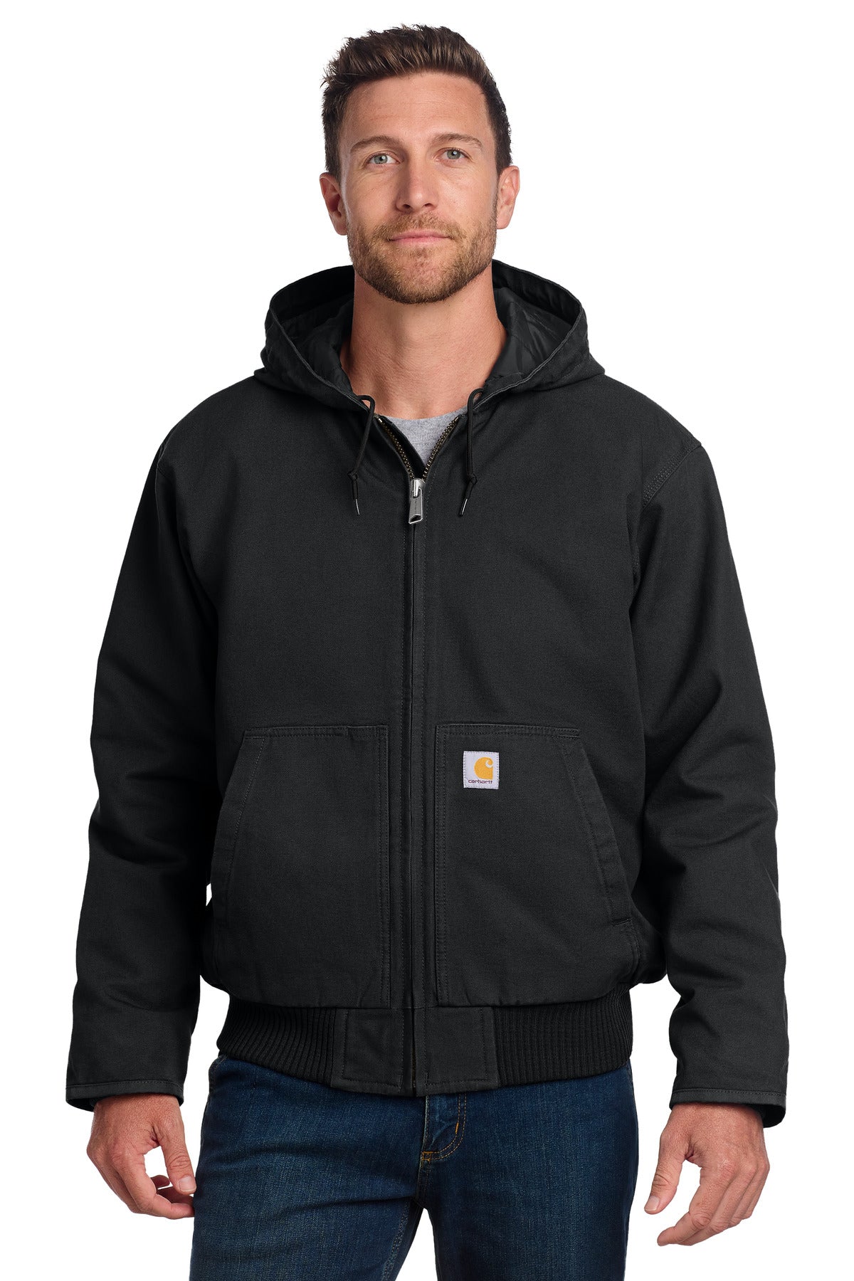 Carhartt Washed Duck Active Jac. CT104050 - Black