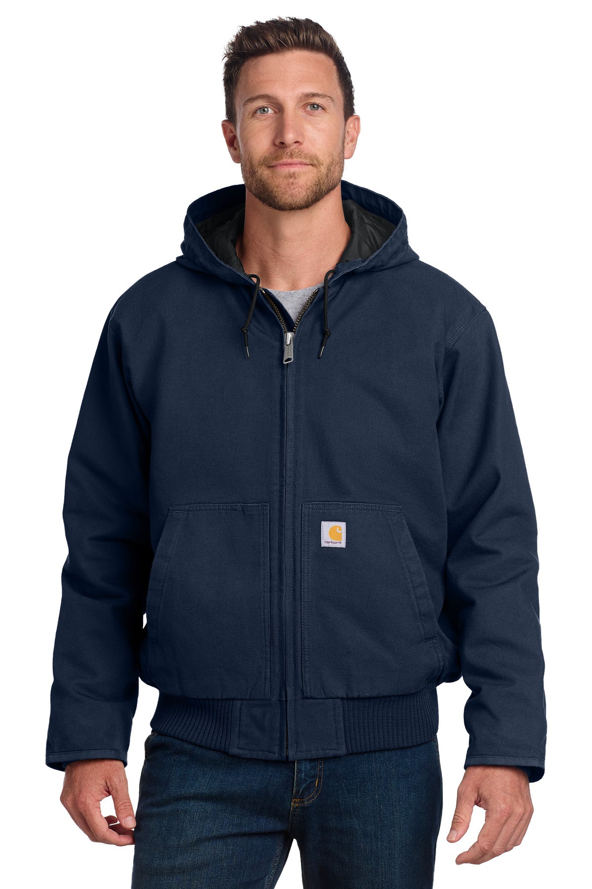 Carhartt Washed Duck Active Jac. CT104050 - Navy