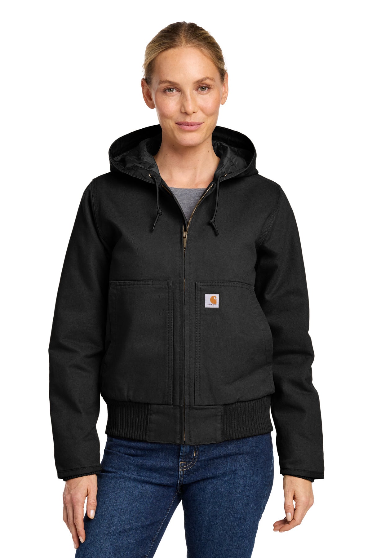 Carhartt Women's Washed Duck Active Jac. CT104053 - Black
