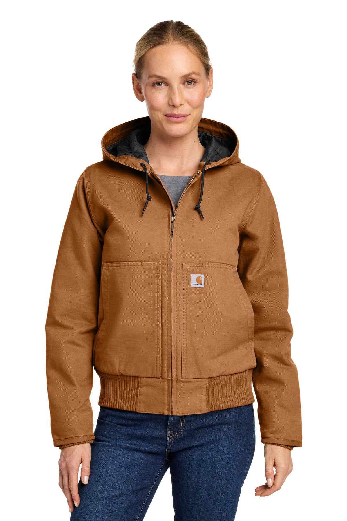 Carhartt Women's Washed Duck Active Jac. CT104053 - Carhartt Brown