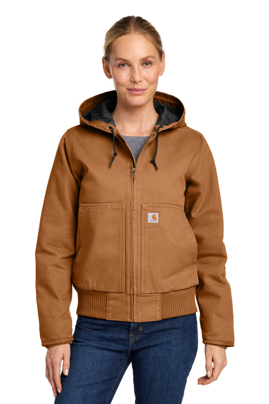 Carhartt Women's Washed Duck Active Jac. CT104053 - Carhartt Brown