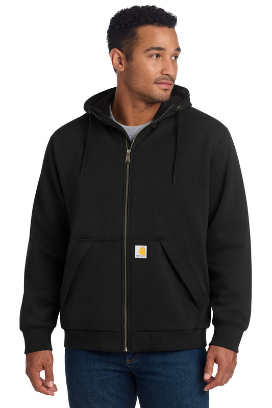 Carhartt Midweight Thermal-Lined Full-Zip Sweatshirt CT104078 - Black