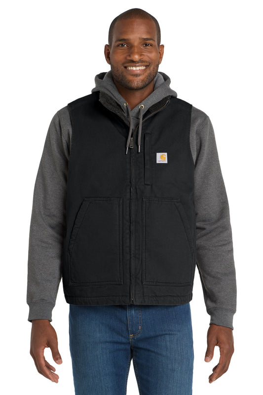 Carhartt Sherpa-Lined Mock Neck Vest CT104277 - Black