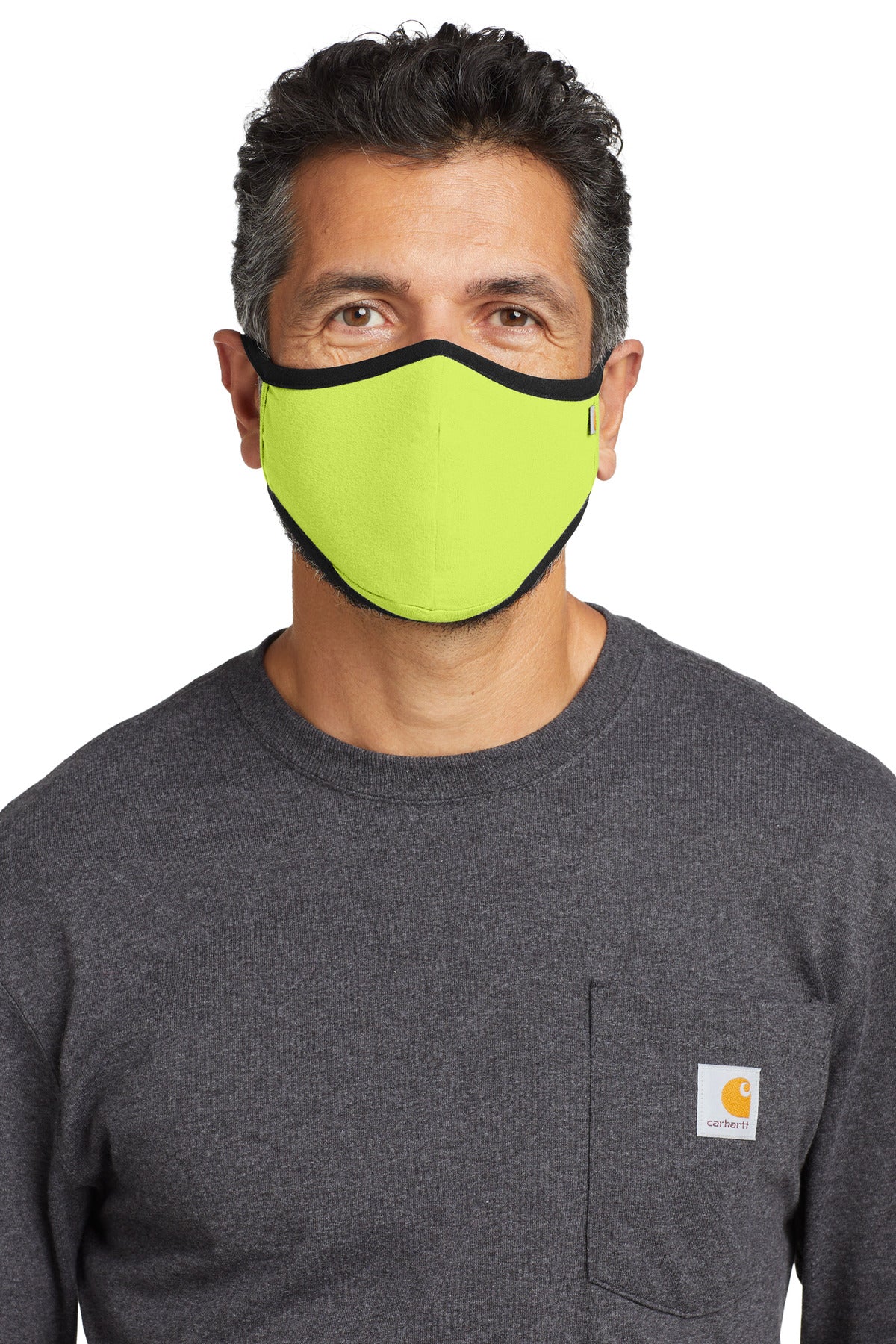 Carhartt Cotton Ear Loop Face Mask (3 pack)  CT105160 - Brite Lime