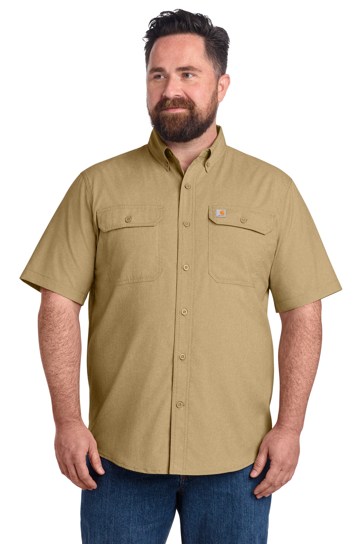 Carhartt Force Solid Short Sleeve Shirt CT105292 - Dark Khaki