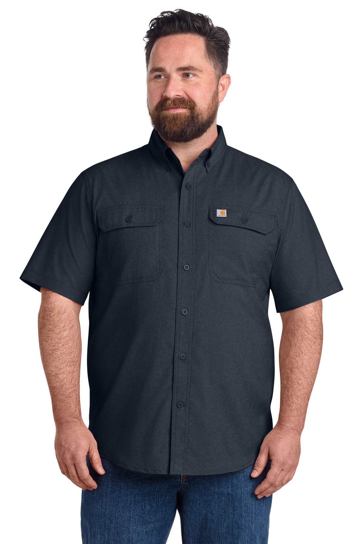 Carhartt Force Solid Short Sleeve Shirt CT105292 - Navy