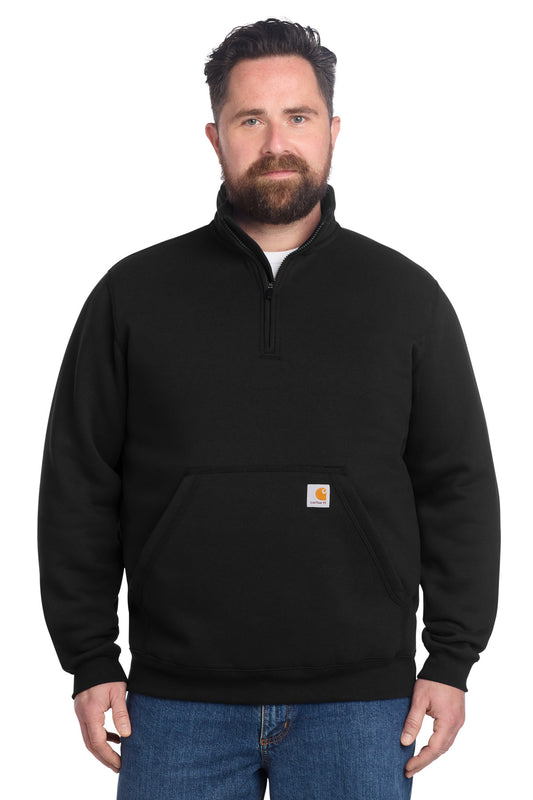 Carhartt Midweight 1/4-Zip Mock Neck Sweatshirt CT105294 - Black