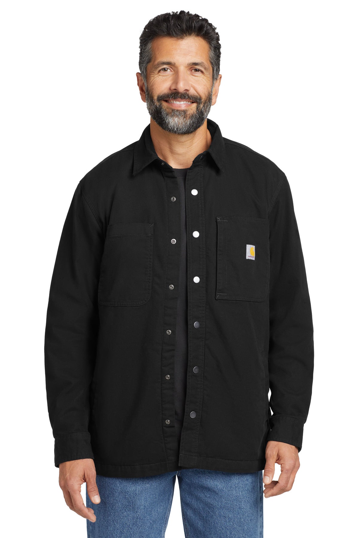 Carhartt Rugged Flex Fleece-Lined Shirt Jac CT105532 - Black