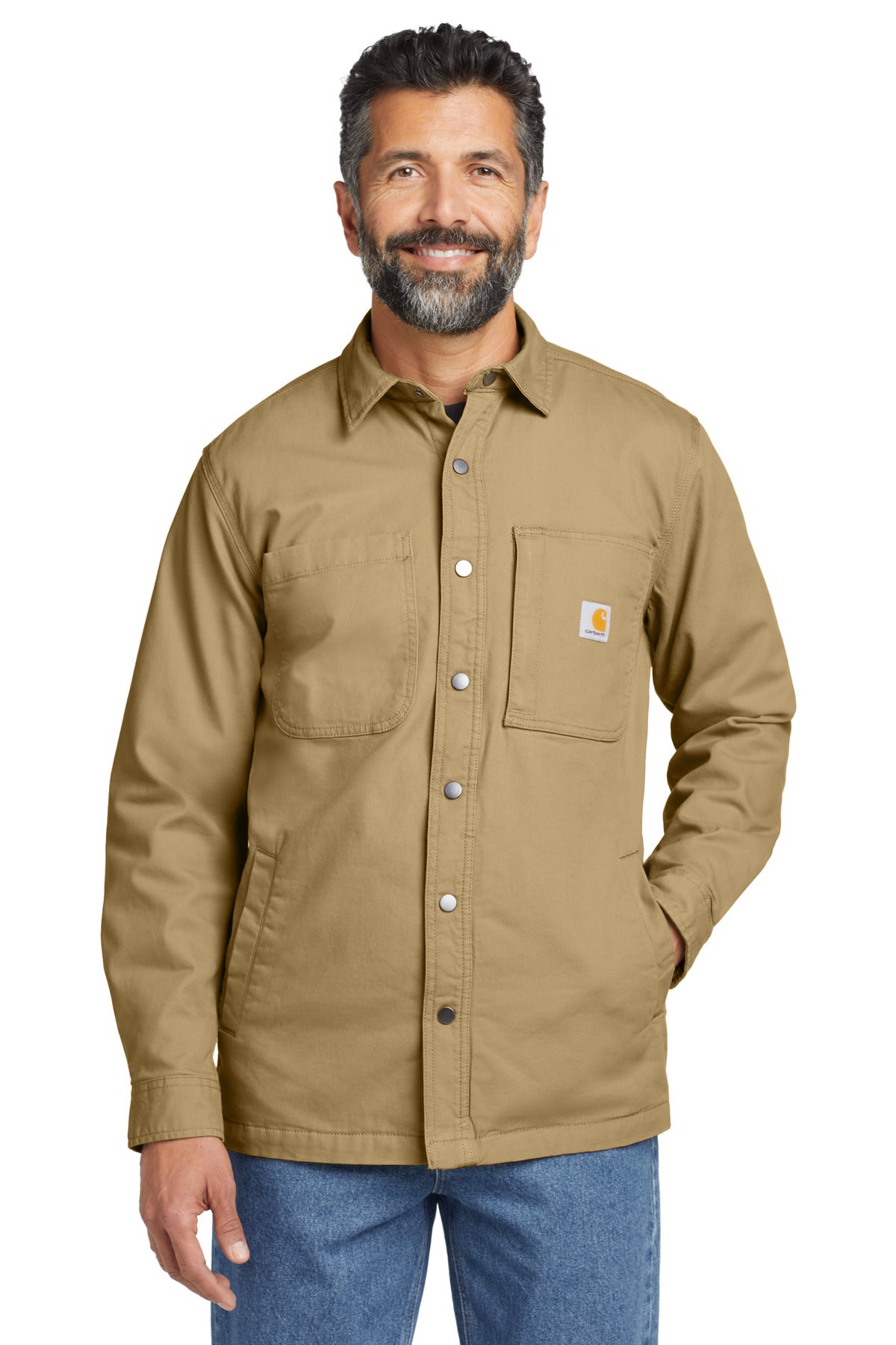 Carhartt Rugged Flex Fleece-Lined Shirt Jac CT105532 - Dark Khaki
