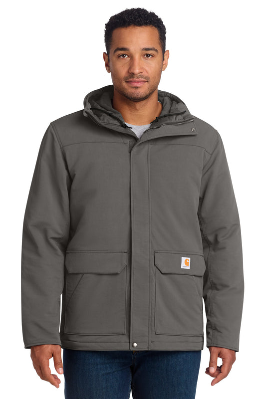 Carhartt Super Dux Insulated Hooded Coat CT105533 - Gravel