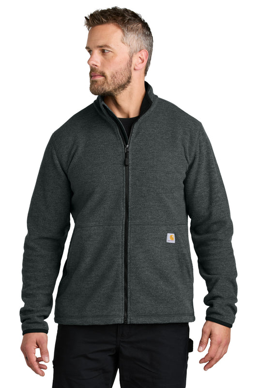 Carhartt Textured Full-Zip Fleece Jacket CT106416 - Carbon Heather