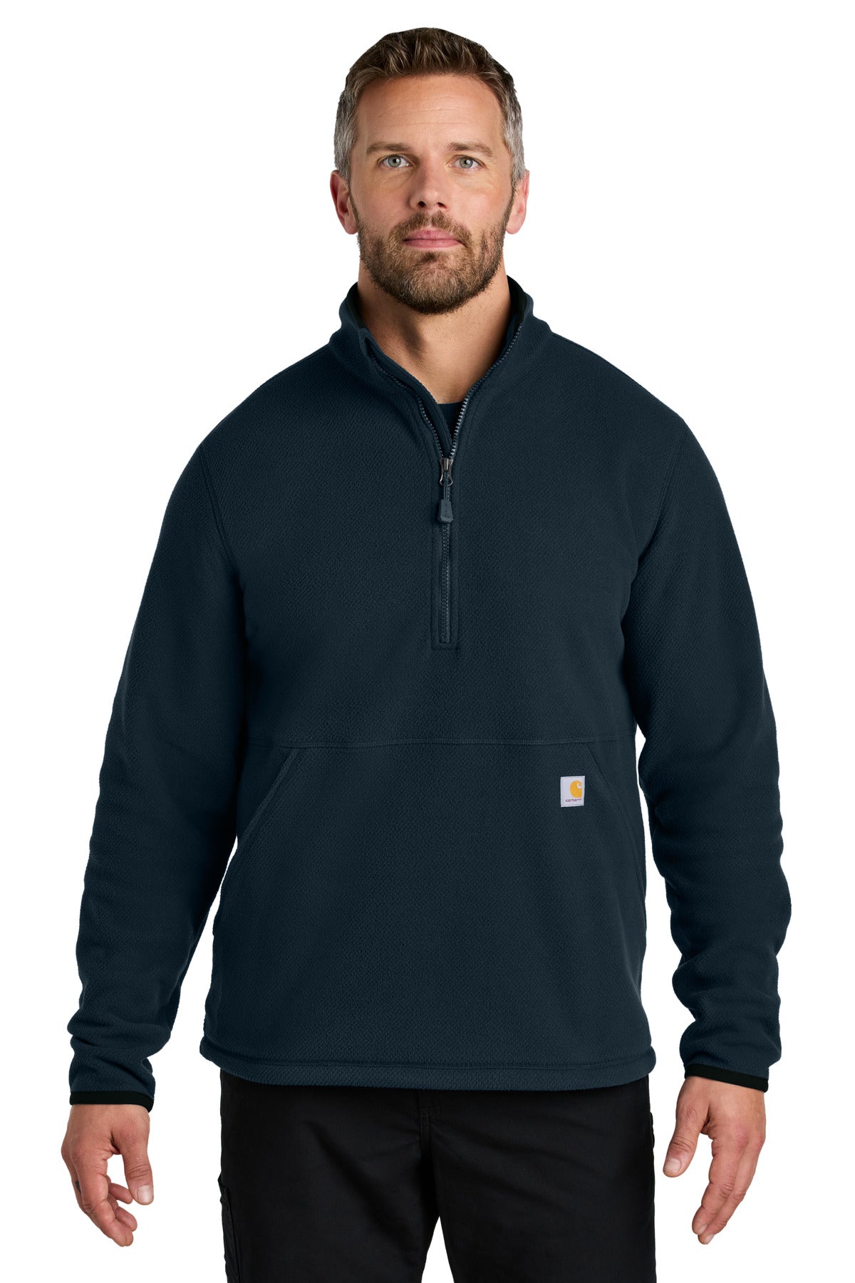 Carhartt Textured 1/2-Zip Fleece Jacket CT106417 - Navy