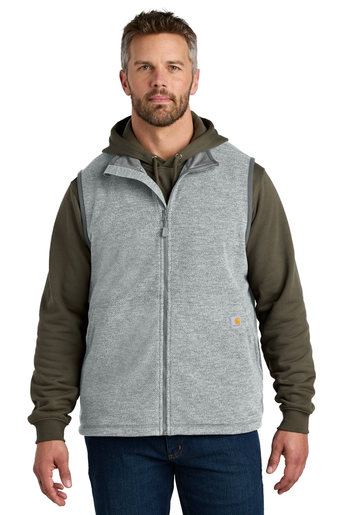 Carhartt Textured Fleece Vest CT106418 - Heather Grey