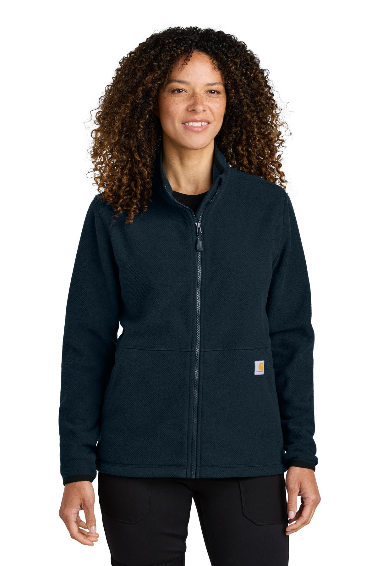 Carhartt Women's Textured Full-Zip Fleece Jacket CT106419 - Navy