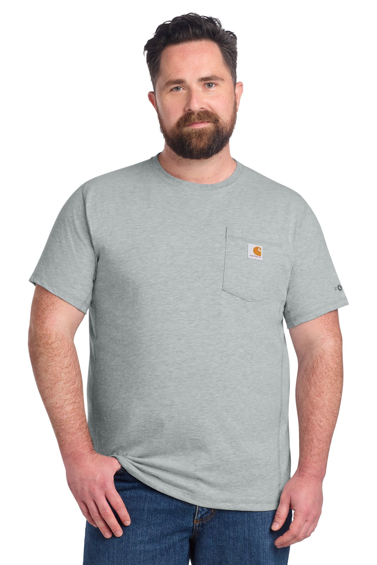 Carhartt Force Short Sleeve Pocket T-Shirt CT106652 - Heather Grey