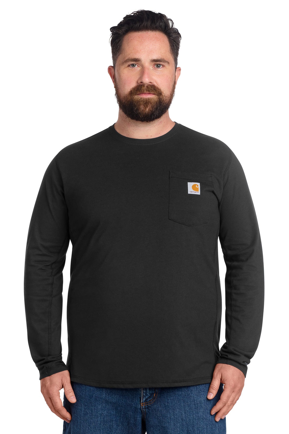 Carhartt Force Long Sleeve Pocket T-Shirt CT106656 - Black