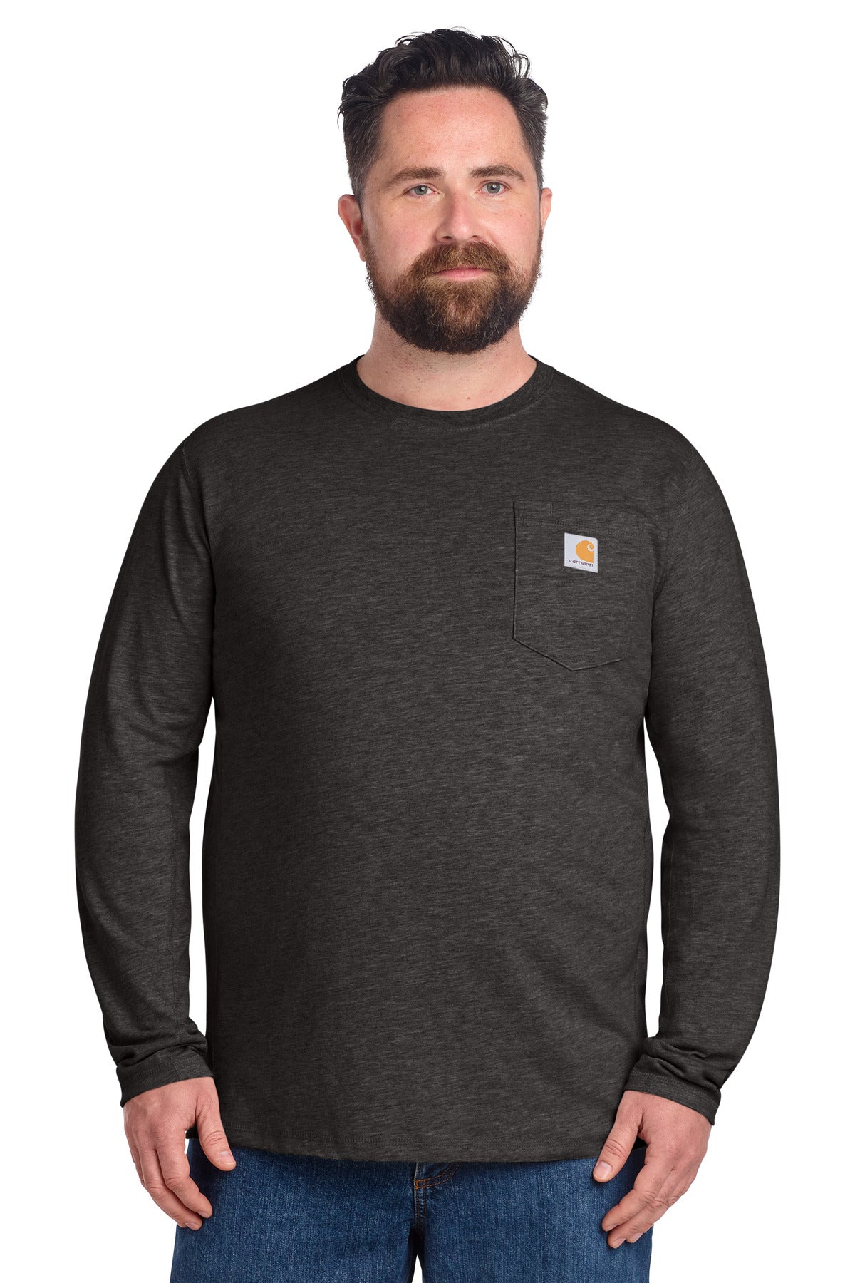 Carhartt Force Long Sleeve Pocket T-Shirt CT106656 - Carbon Heather