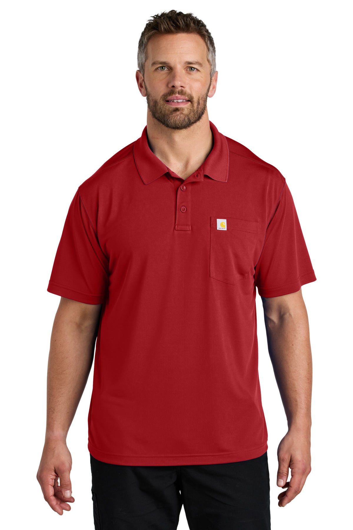 Carhartt Force Snag-Resistant Pocket Polo CT106880 - Crimson Red