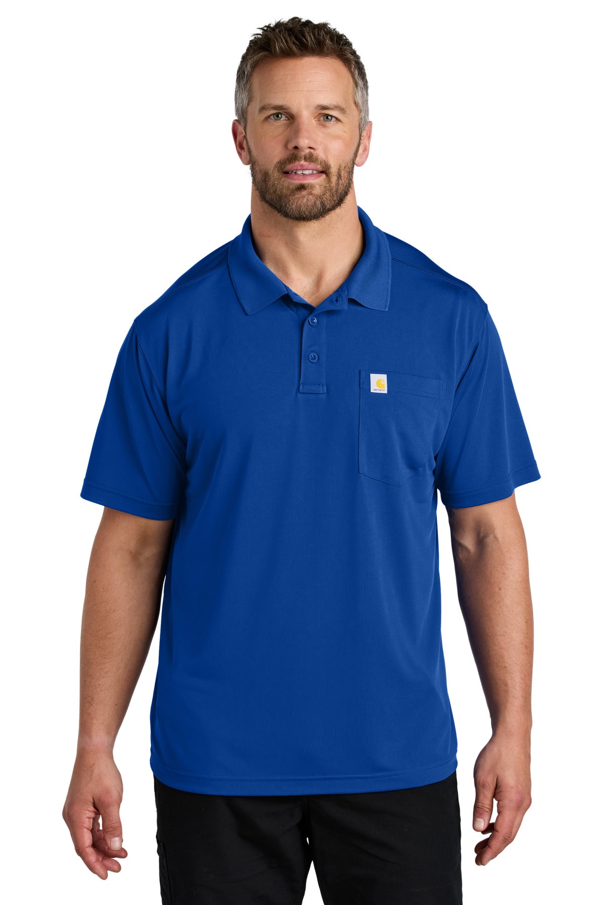 Carhartt Force Snag-Resistant Pocket Polo CT106880 - Royal Glass Blue
