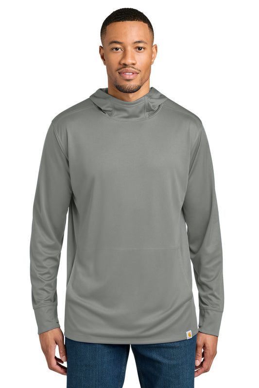 Carhartt Force Sun Defender Long Sleeve Hooded T-Shirt CT106923 - Asphalt Grey
