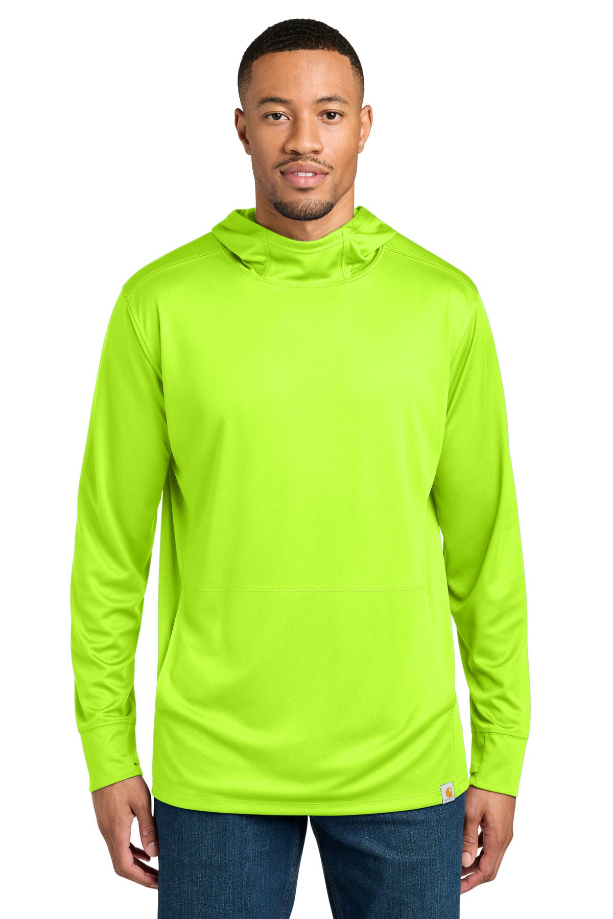 Carhartt Force Sun Defender Long Sleeve Hooded T-Shirt CT106923 - Brite Lime