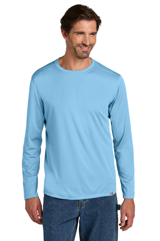 Carhartt Force Sun Defender Long Sleeve T-Shirt CT106972 - Fresh Water Blue
