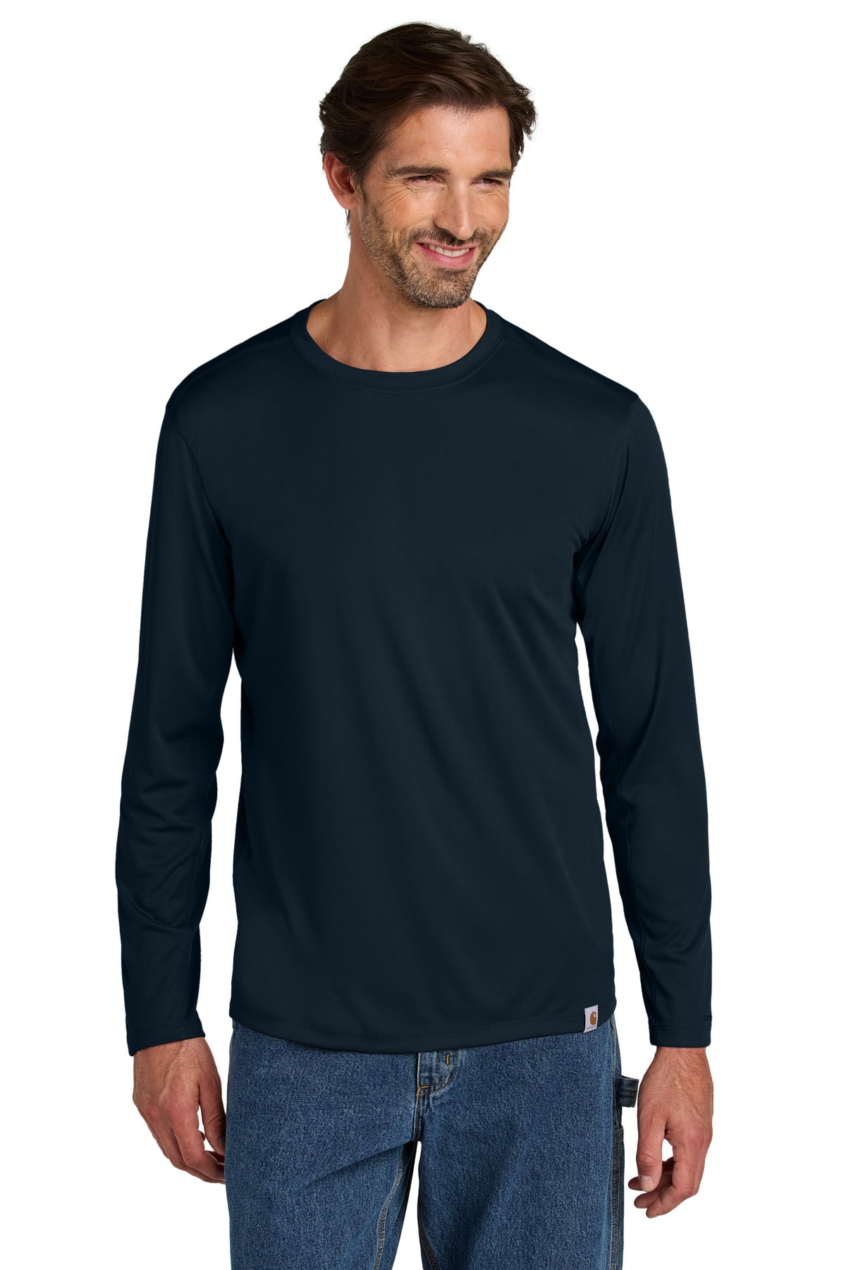 Carhartt Force Sun Defender Long Sleeve T-Shirt CT106972 - Navy