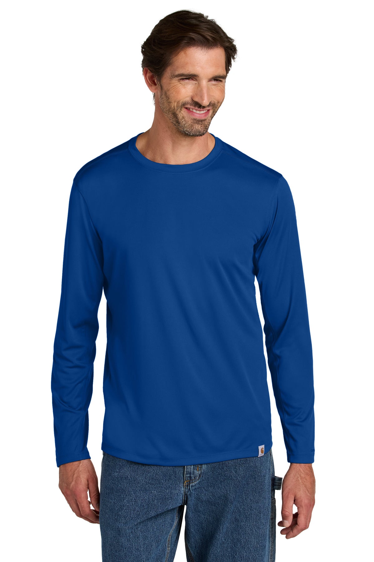 Carhartt Force Sun Defender Long Sleeve T-Shirt CT106972 - Royal Glass Blue