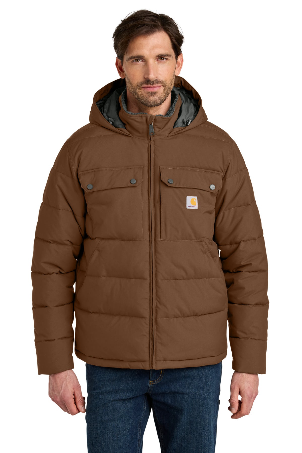 Carhartt Montana Insulated Hooded Jacket CT107082 - Red Duck Brown