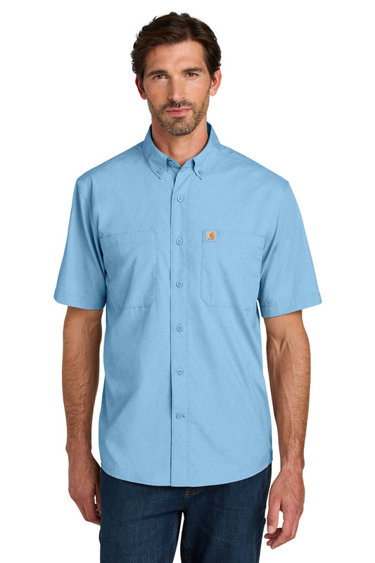 Carhartt Force Sun Defender Short Sleeve Shirt CT107107 - Fresh Water Blue