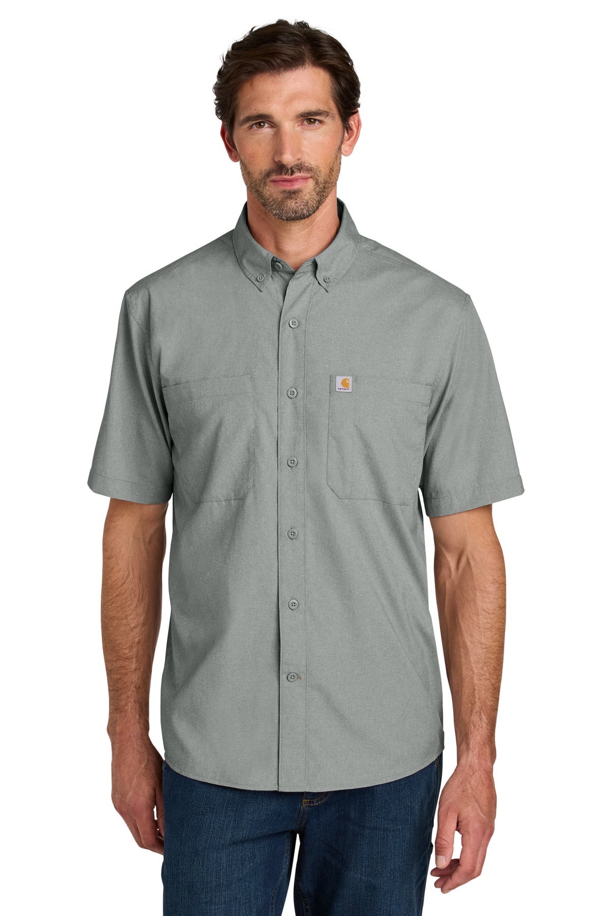 Carhartt Force Sun Defender Short Sleeve Shirt CT107107 - Steel