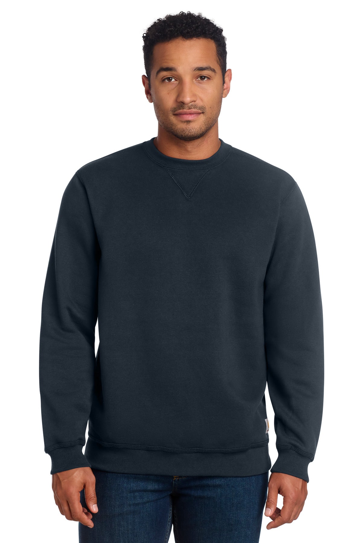 Carhartt  Midweight Crewneck Sweatshirt. CTK124 - New Navy