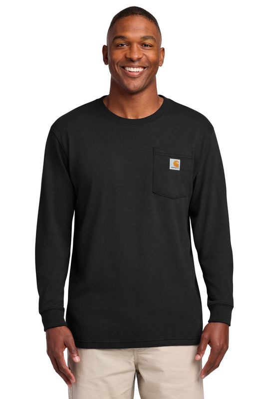 Carhartt  Workwear Pocket Long Sleeve T-Shirt. CTK126 - Black