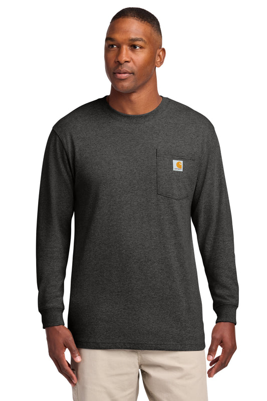 Carhartt  Workwear Pocket Long Sleeve T-Shirt. CTK126 - Carbon Heather