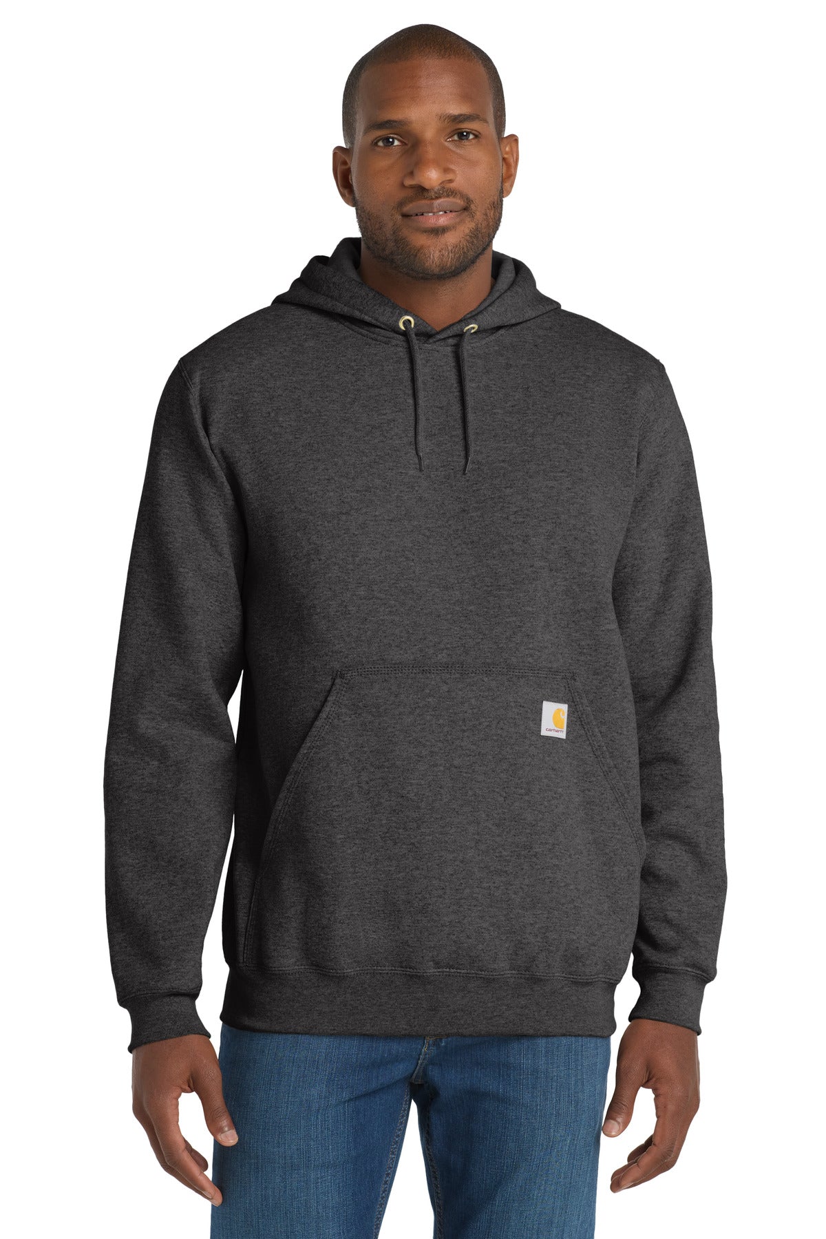 Carhartt Midweight Hooded Logo Sweatshirt CTK288 - Carbon Heather