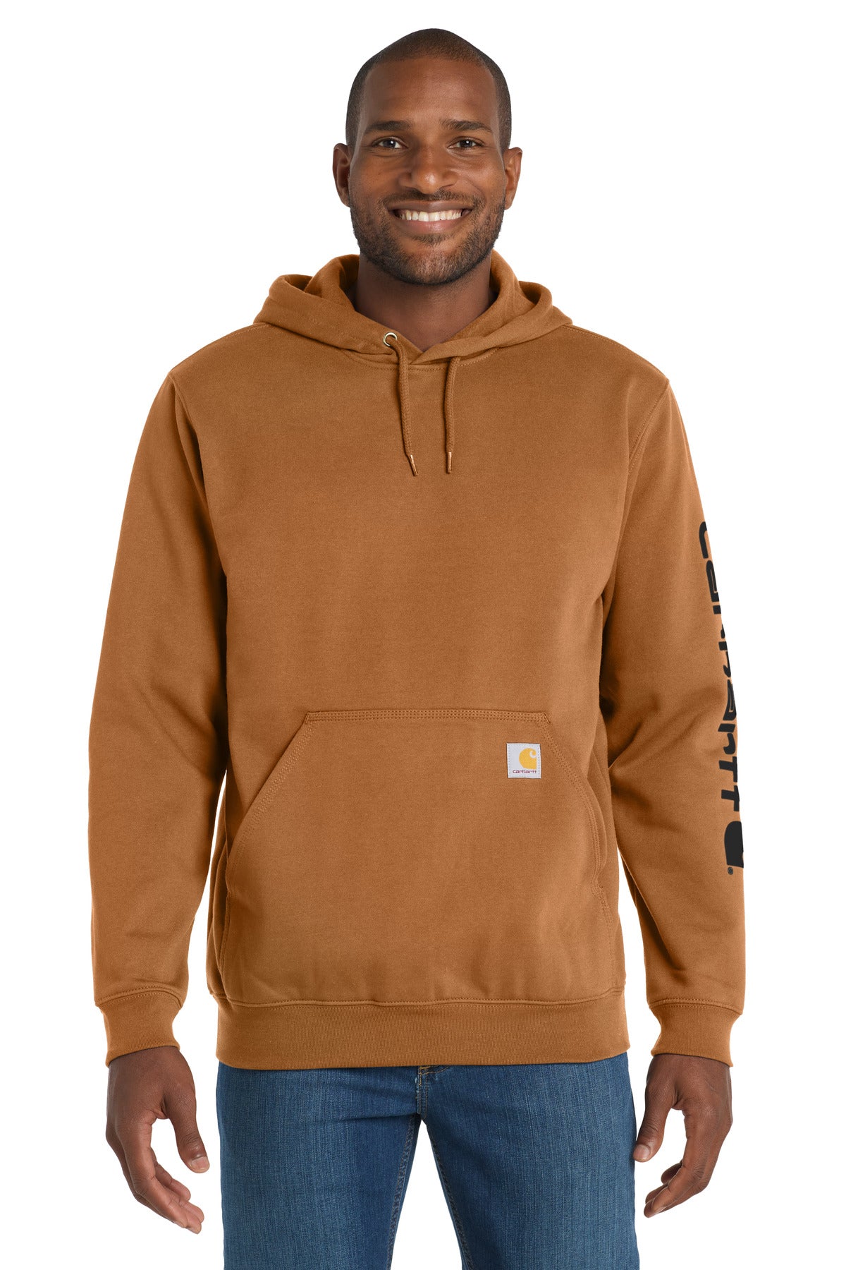 Carhartt Midweight Hooded Logo Sweatshirt CTK288 - Carhartt Brown