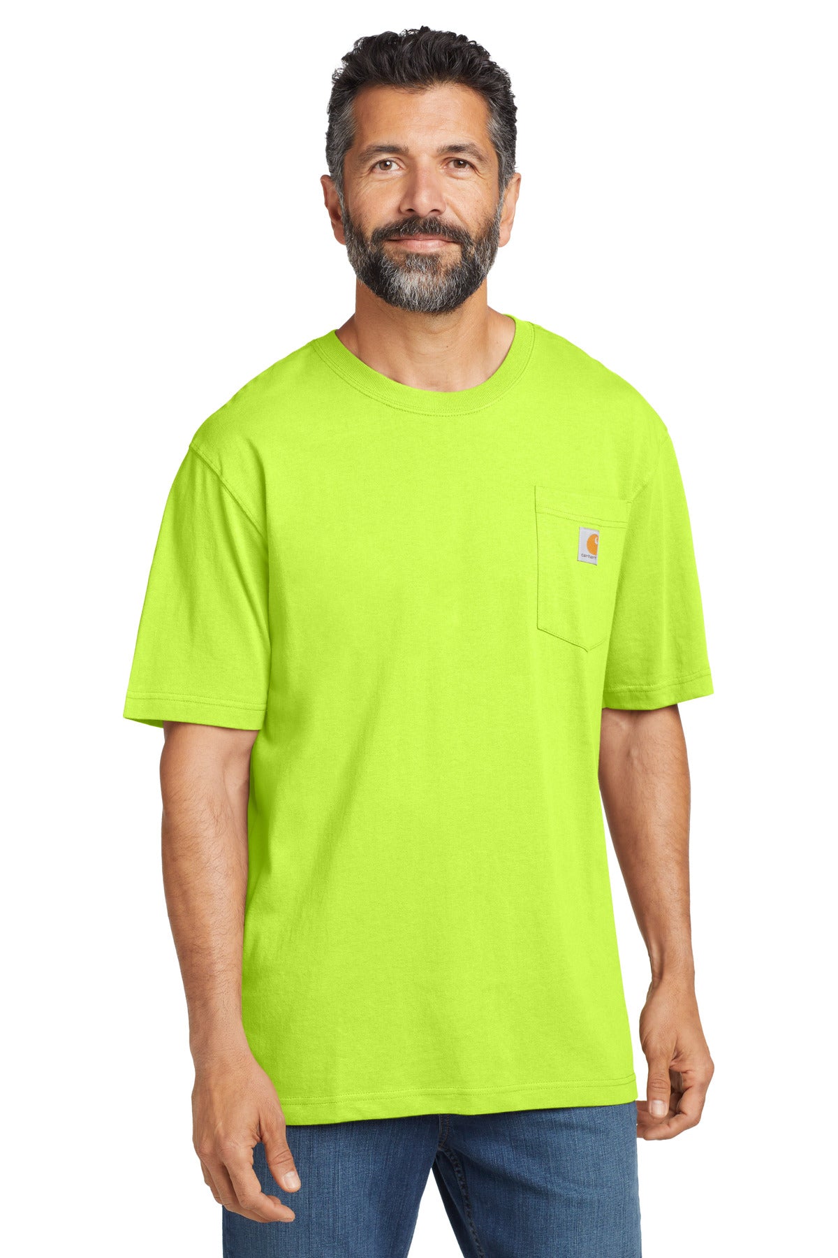 Carhartt  Workwear Pocket Short Sleeve T-Shirt. CTK87 - Brite Lime