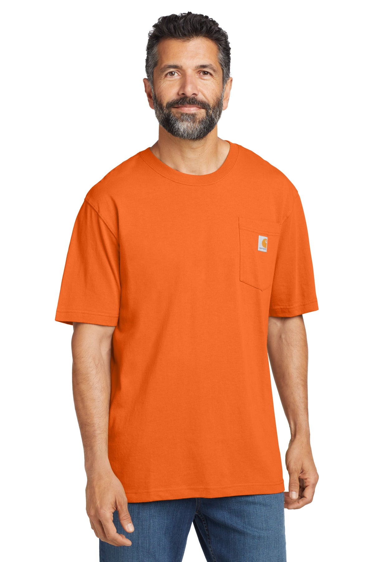 Carhartt  Workwear Pocket Short Sleeve T-Shirt. CTK87 - Brite Orange