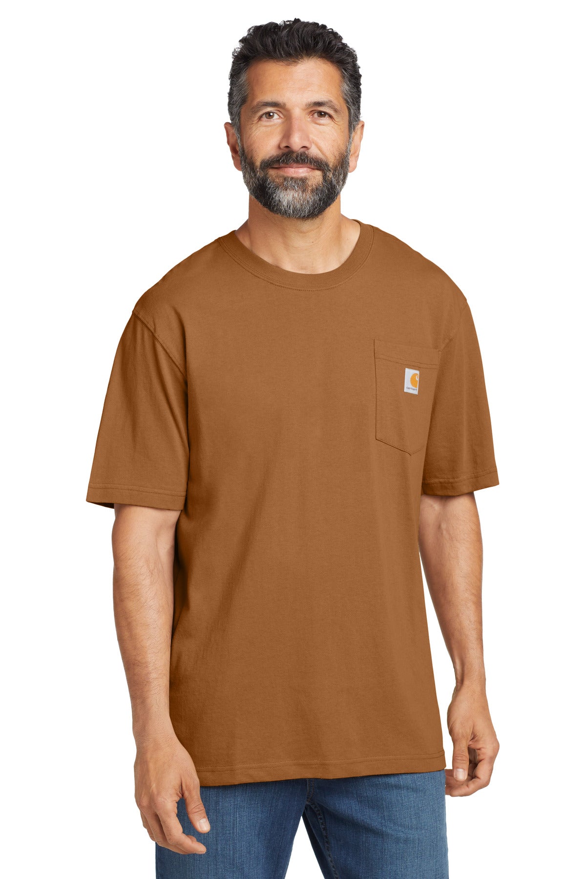Carhartt  Workwear Pocket Short Sleeve T-Shirt. CTK87 - Carhartt Brown