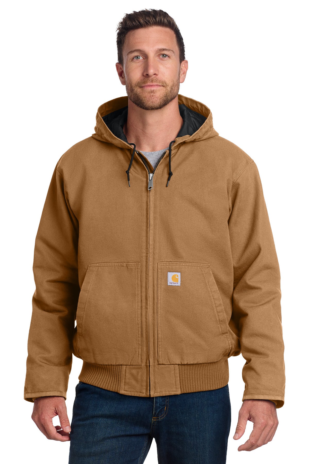 Carhartt Tall Washed Duck Active Jac. CTT104050 - Carhartt Brown