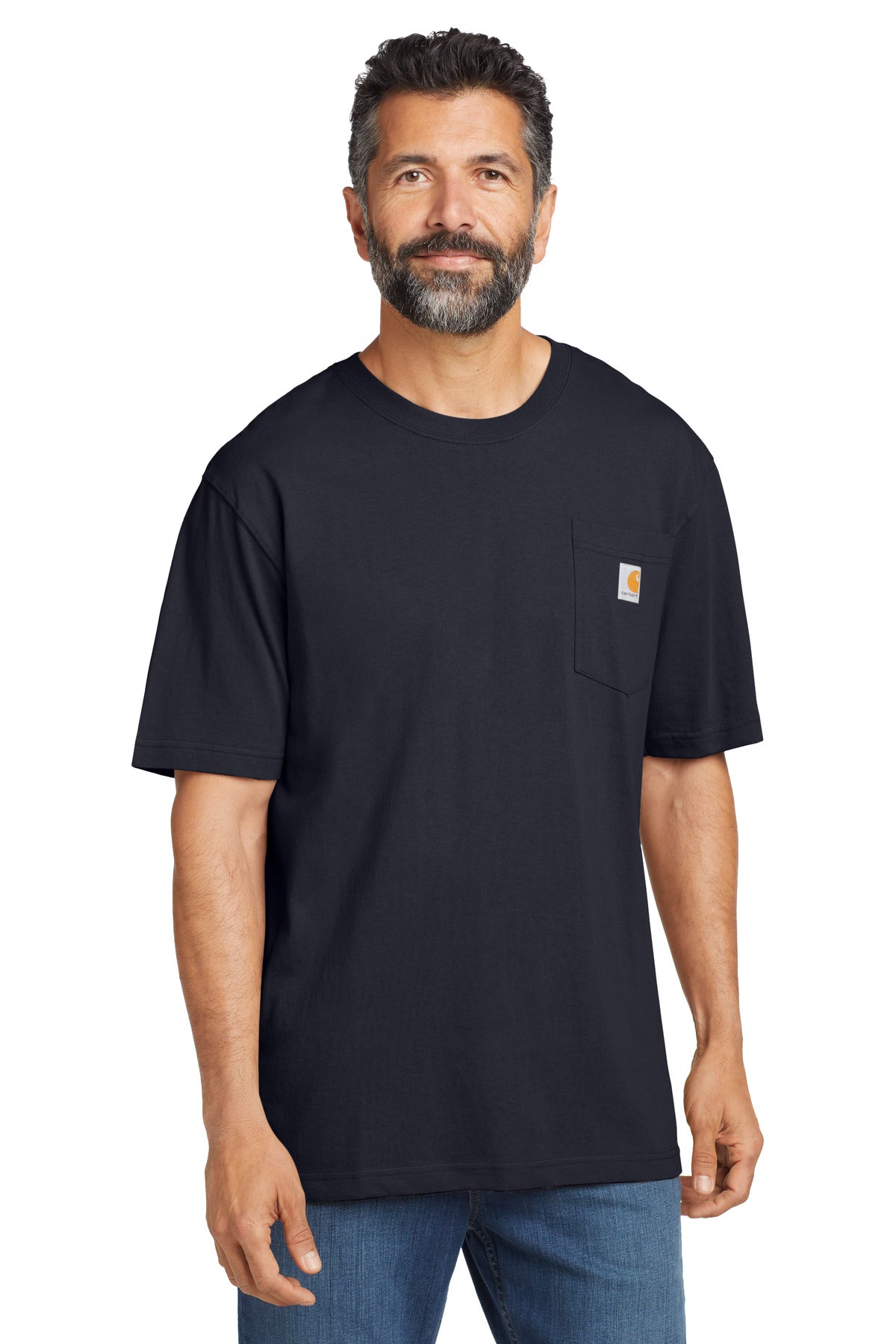 Carhartt  Tall Workwear Pocket Short Sleeve T-Shirt. CTTK87 - Navy