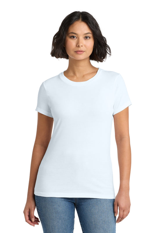 District Women's Perfect WeightTee. DM104L - Bright White
