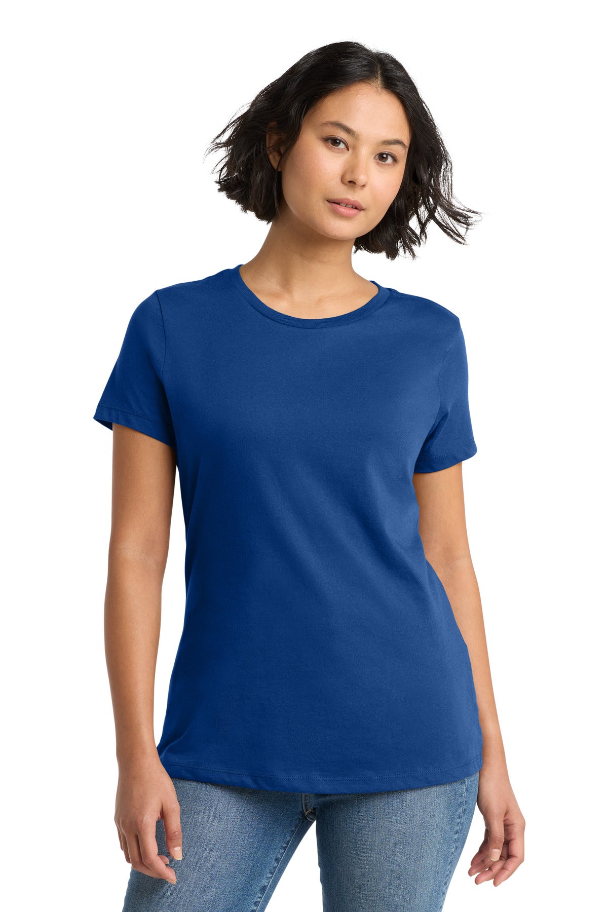 District Women's Perfect WeightTee. DM104L - Deep Royal