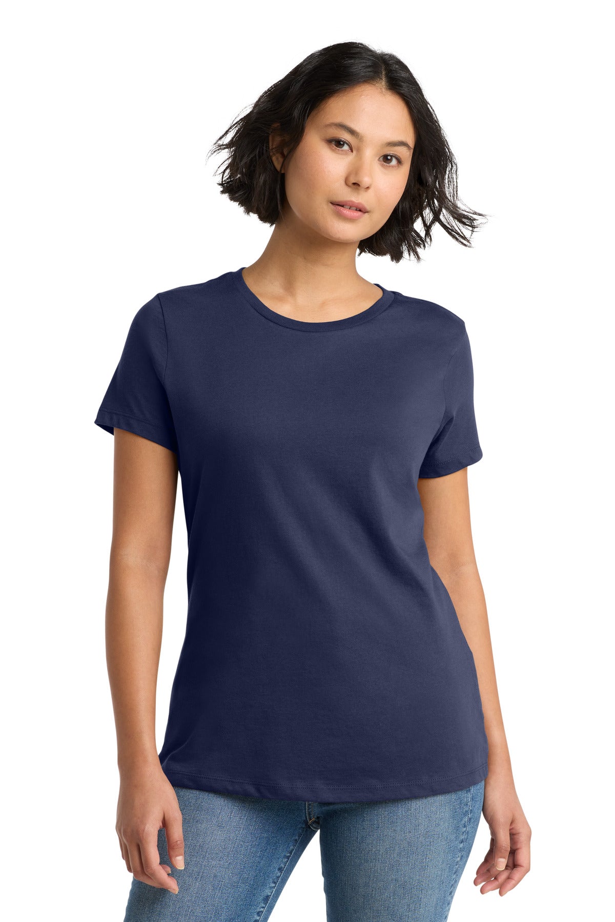 District Women's Perfect WeightTee. DM104L - Tanzanite