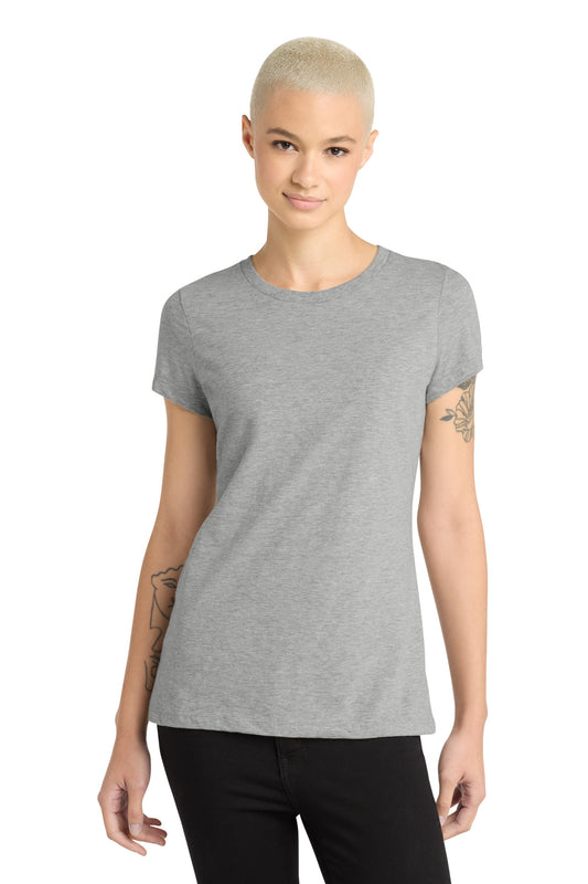 District  Women's Perfect Blend CVC Tee. DM108L - Light Heather Grey