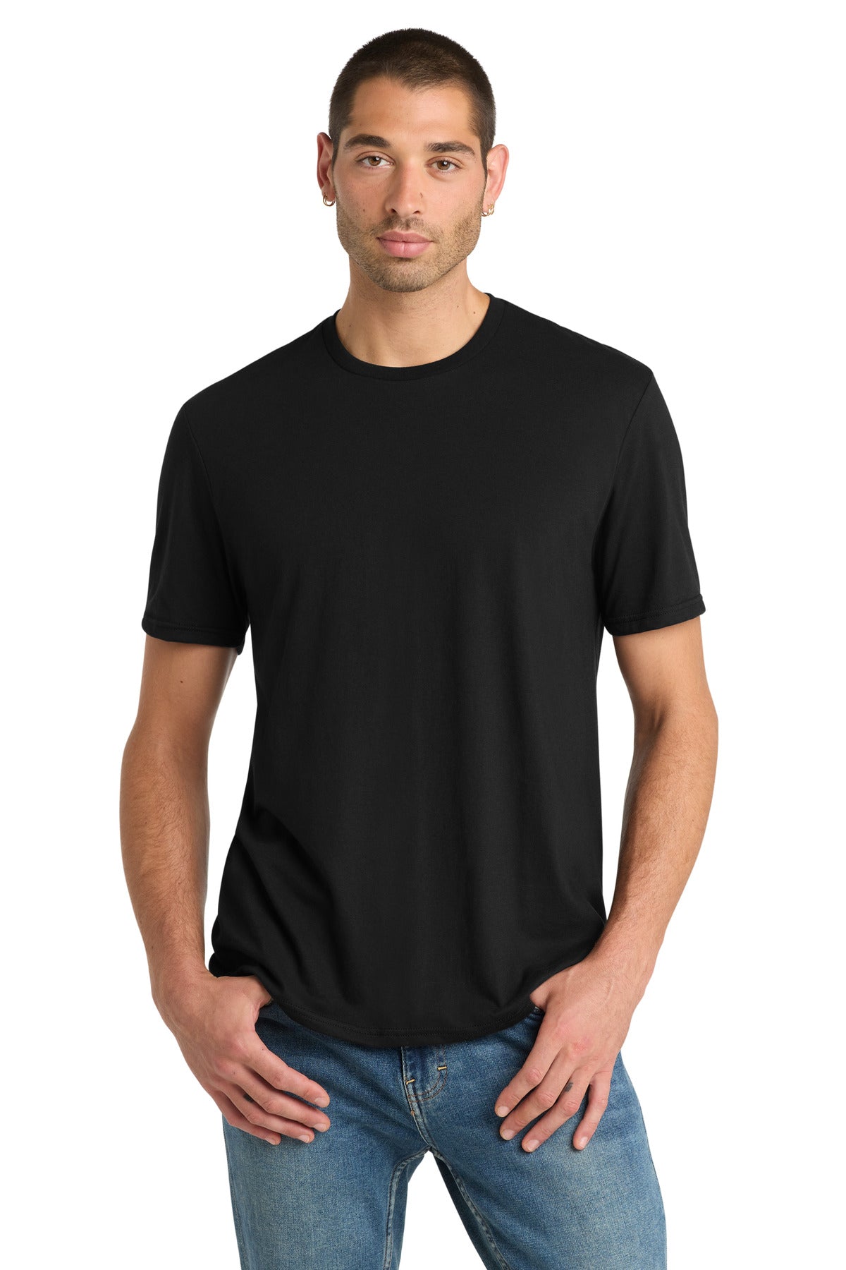 District Perfect Blend CVC Tee. DM108 - Black