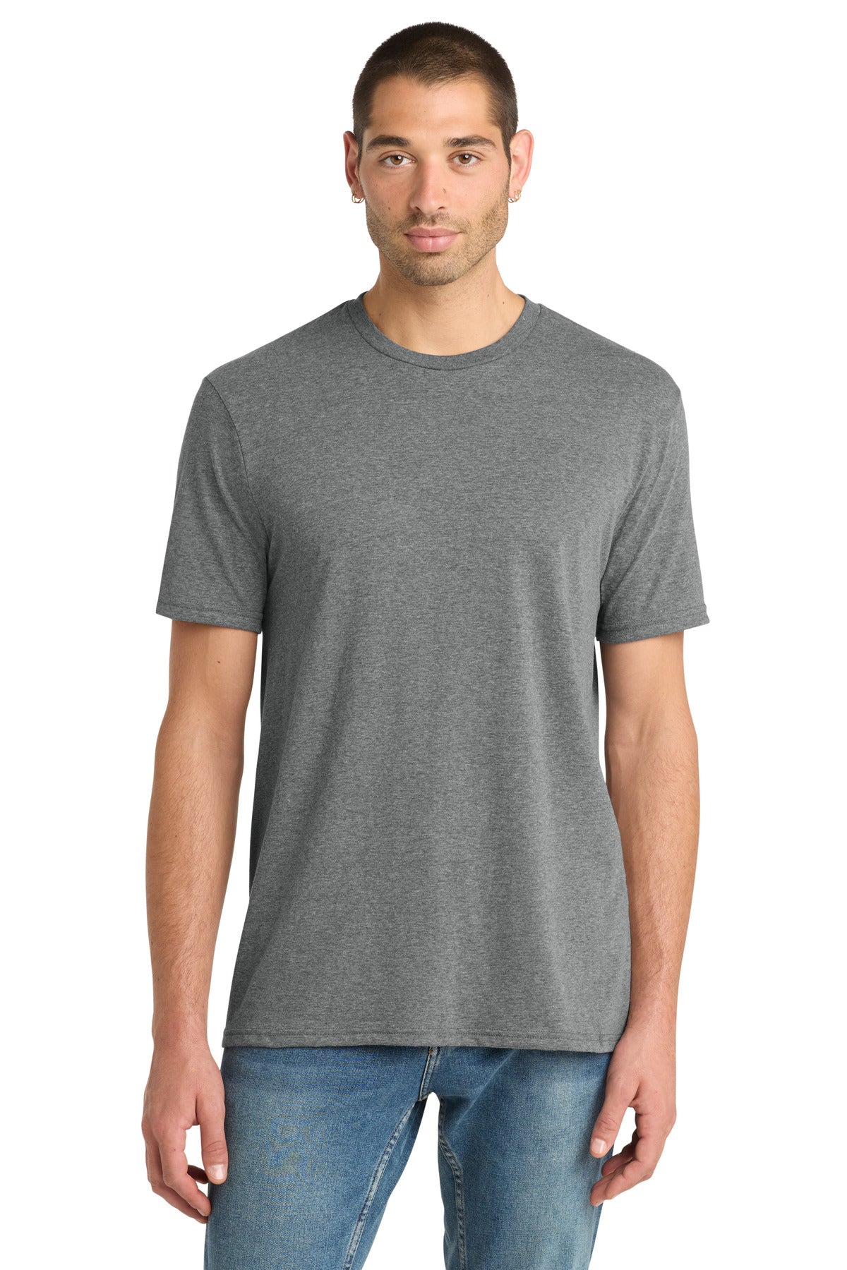 District Perfect Blend CVC Tee. DM108 - Grey Frost