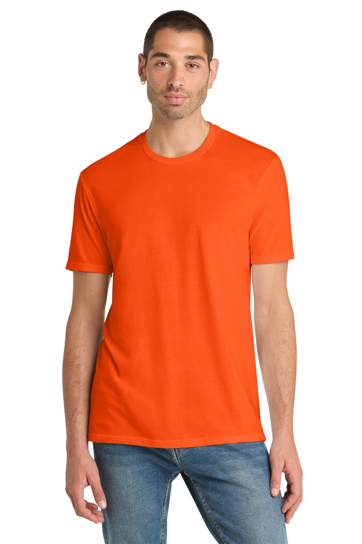 District Perfect Blend CVC Tee. DM108 - S. Orange