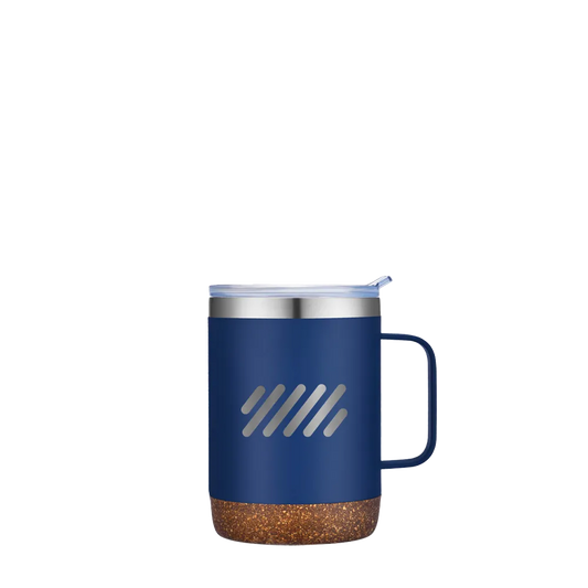 Slate 12 oz Vacuum Mug with Cork Bottom